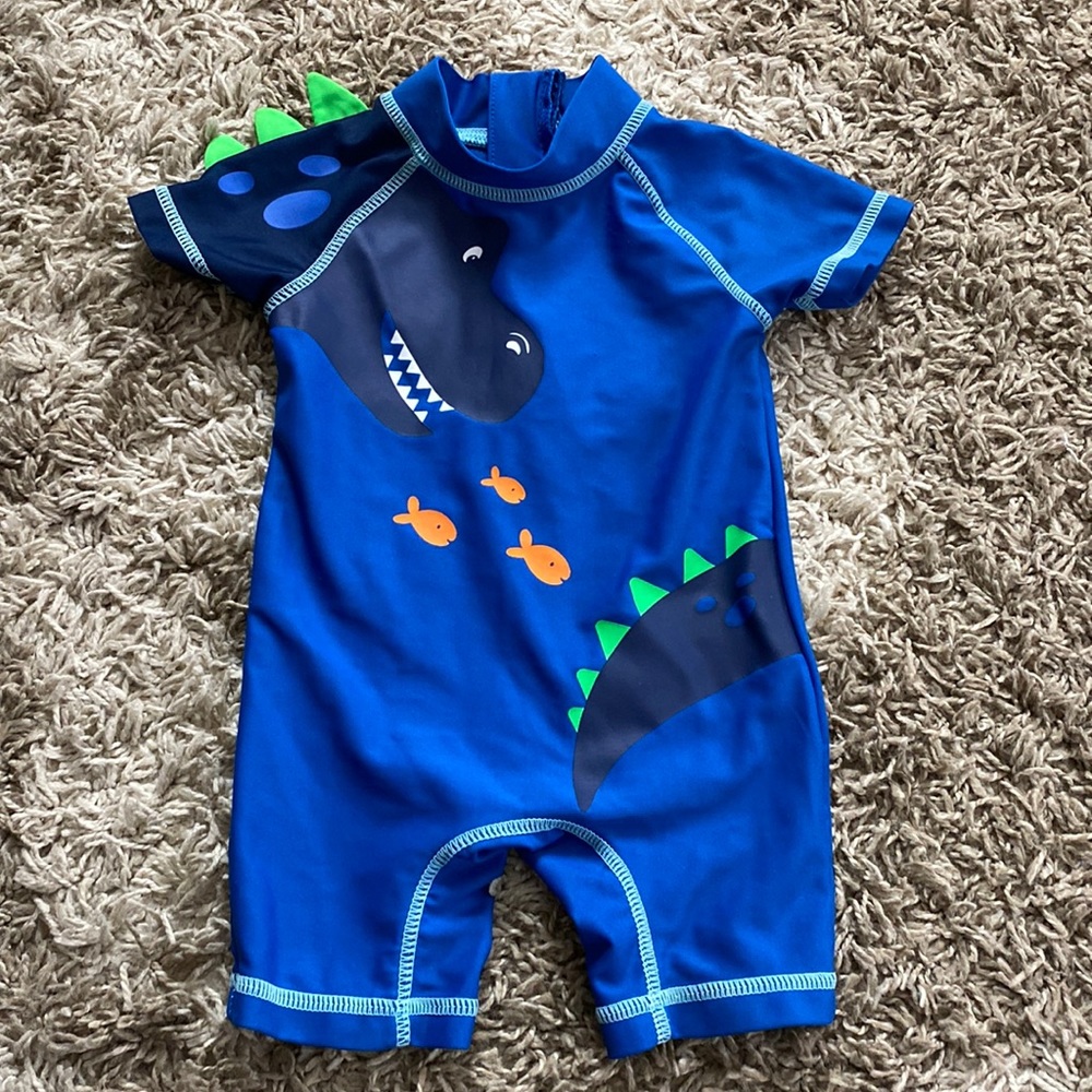 Infant boy rash guard, one piece. Size 3 months.